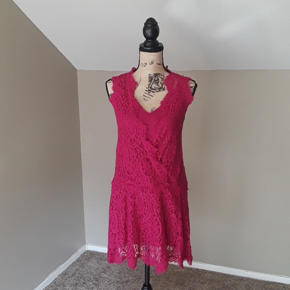 NWT, Free People Heart in Two Lace Mini Dress - Picture 9 of 15